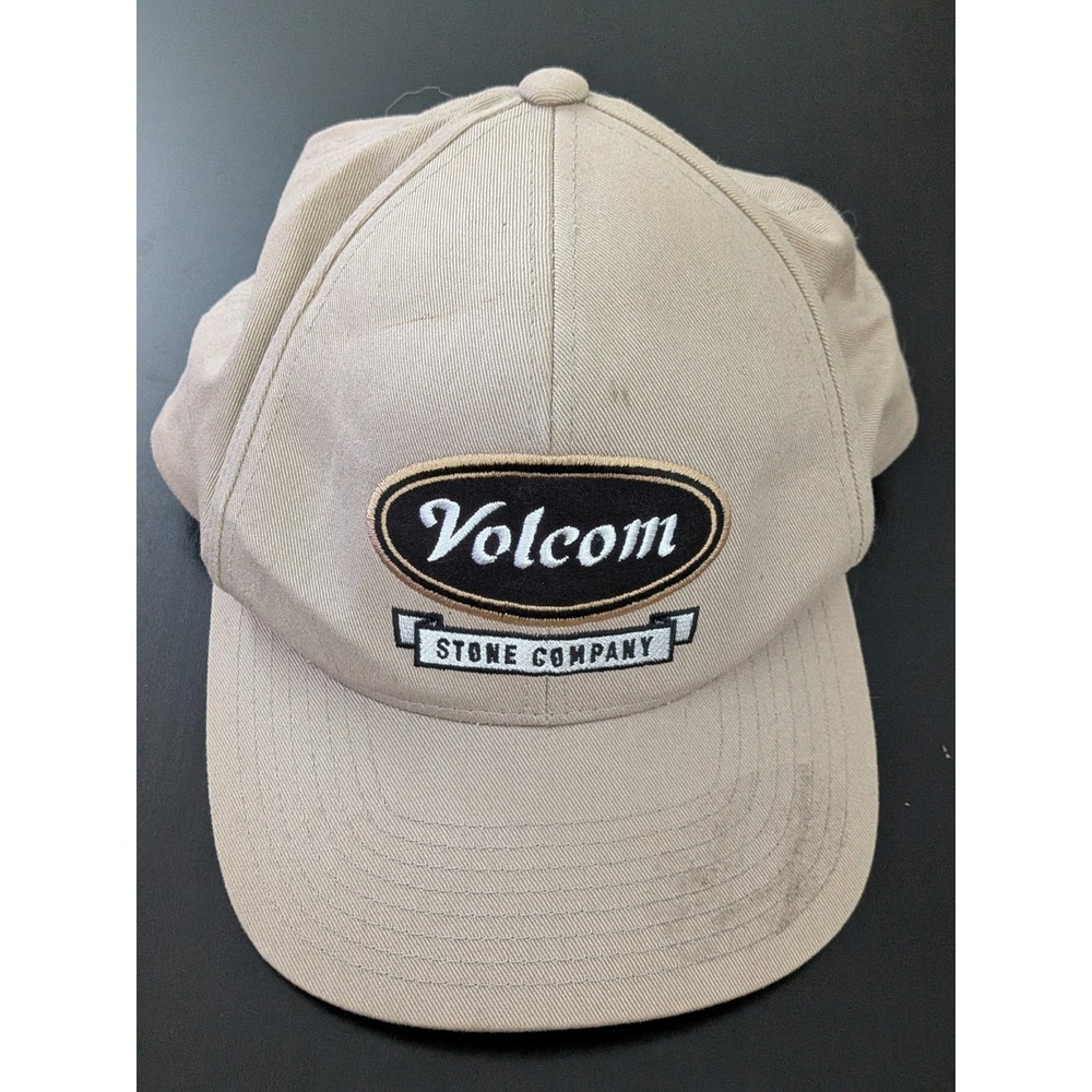 VOLCOM Stone Company CRESTICLE SNAPBACK Hat‎ CAP BEIGE SAMPLE Skater OSFM